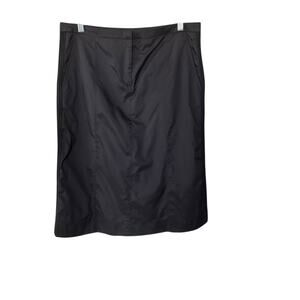 Katayone Adeli Black Nylon Skirt Size 10